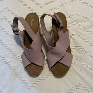 TOMS Women's Mauve Espadrille Sandals